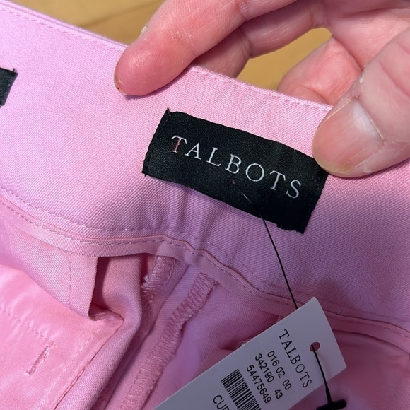 NWT Talbots Chatham Ankle Pant Cotton Candy Pink Size 10 Curvy - Picture 10 of 10